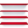 Red shelves