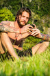 Foto: handy und wiese handy und wiese