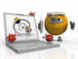 Dr.  Smiley anti virus and an infected computer