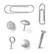push pin thumbtack paper clip office business