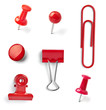 push pin thumbtack paper clip office business