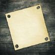Old Paper on Wood Texture Background