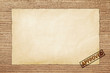 Old Paper on Wood Texture Background
