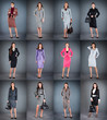 Collection of women's business suits