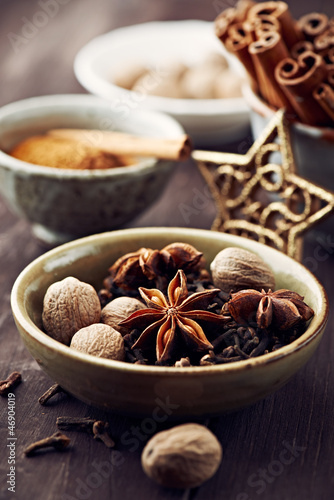 Photo: Assorted spices for christmas baking Assorted spices for christmas baking