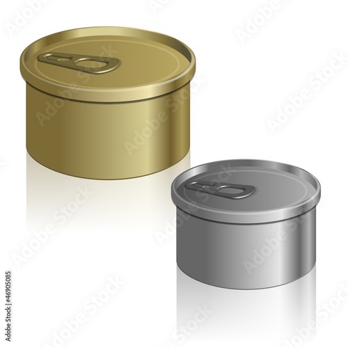 Vector: Tin cans Tin cans