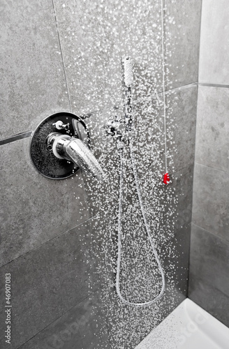 Photo: Shower water entire floor Shower water entire floor