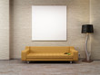 Modernes Industrie Loft Leinwand Sofa Tablet 3D