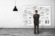 poster with business strategy