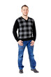 Young man standing casually