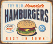 Vintage Metal Sign - Vector - Grunge effects can be removed
