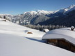 Schihütte in Winterlandschaft