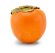Persimmon fruit on white background