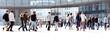 A group of young people. Panorama.