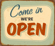 Vintage Metal Sign - Vector - Grunge effects can be removed