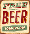 Vintage Metal Sign - Vector - Grunge effects can be removed