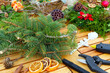 Adventsgesteck Grabgesteck basteln