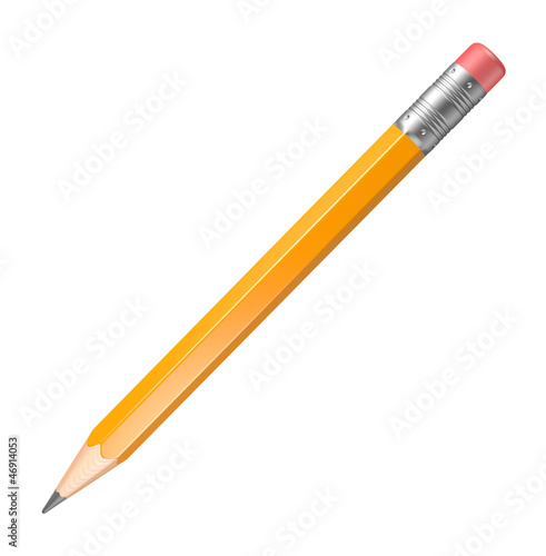 Illustration: Lead pencil on a white background Lead pencil on a white background