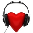 Headphones with a heart