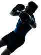 Foto: man exercising boxing boxer posture man exercising boxing boxer posture