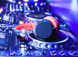 Dj mixer with headphones