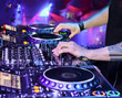 Dj playing the track