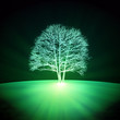 Illustration: Abstract glowing tree Abstract glowing tree