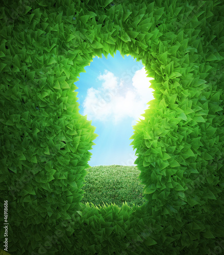 Illustration: Garden keyhole Garden keyhole