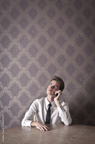 Photo: Young Man Calling Young Man Calling
