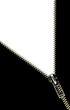 Zipper opening concept on white  background