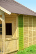 Foto: wooden country house before painting wooden country house before painting