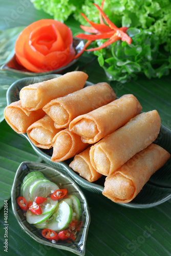 Photo: Crispy Chinese Traditional Spring rolls food Crispy Chinese Traditional Spring rolls food