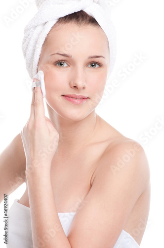 Photo: Young woman with perfect health skin of face Young woman with perfect health skin of face