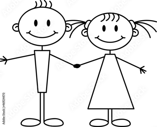 Illustration: schwester bruder schwester bruder