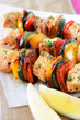 Marinated chicken kebabs