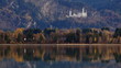 Forggensee lake in Bavaian Alps, close-up view