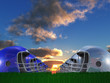 Illustration: Football Helmet Composition Football Helmet Composition