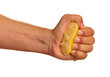 Hand with lemon