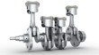 Crankshaft and pistons