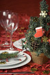 Christmas dinner table
