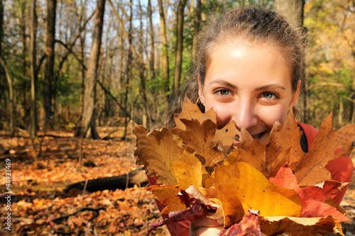 Photo: Girl in a forest Girl in a forest