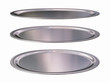 oval, silver plate