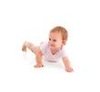 Photo: Impish little girl rolling on floor Impish little girl rolling on floor
