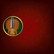 abstract grunge music background with violin