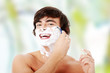 Photo: Handsome man shaving Handsome man shaving