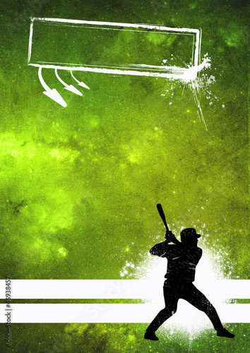 Illustration: Baseball background Baseball background