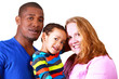 Happy multicultural family