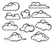 set of clouds
