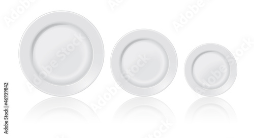 Illustration: Assiettes blanches Assiettes blanches