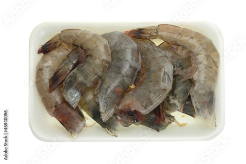 Photo: Tray Of Fresh Prawns Ready For Cooking Tray Of Fresh Prawns Ready For Cooking